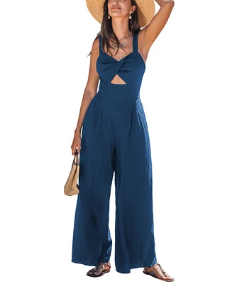 Cupshe Women's Dreamy Day Blue Jumpsuit