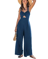 Cupshe Women's Dreamy Day Blue Jumpsuit