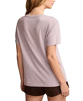 Lucky Brand Women's Zodiac Floral Butterfly Boyfriend T-Shirt