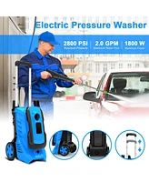 3300 Psi 2.0 Gpm Electric High Pressure Washer 26ft Hose with 4 Quick Connect Nozzles and Foam Cannon