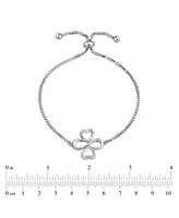 Bling Jewelry Ayllu Heart Infinity Clover Love Luck Unity Bolo Bracelet Sterling