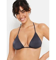 Lscn by Lascana Women's Shimmer Triangle Bikini Swimsuit Top