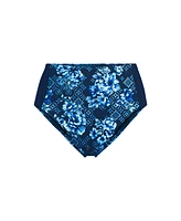 Lands' End Plus Seamed High Waisted Bikini Bottoms