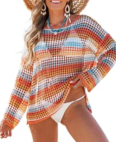 Cupshe Women's Malibu Sunset Ombre Cover-Up Top