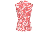 Olsen Women's Gathered Front Tropic Print Shell