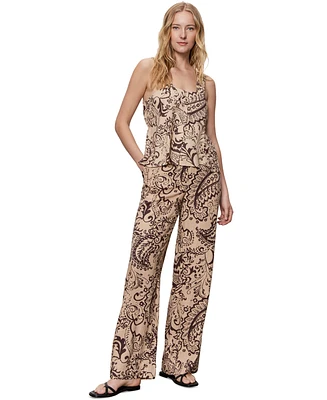 Sanctuary Women's The Soft Printed Wide-Leg Trousers