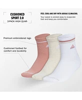 adidas Women's 3-Pk. Cushioned Sport 2.0 High Quarter Socks 5159148A