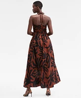 On 34th Women's Braided-Trim Halter Maxi Dress, Exclusively at Macy's