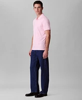 Calvin Klein Men's Regular-Fit Smooth Cotton Monogram Logo Polo Shirt