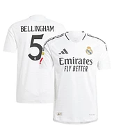 Adidas Men's Jude Bellingham White Real Madrid 2024/25 Home Authentic Player Jersey