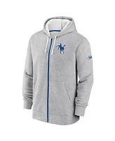 Nike Men's Gray Indianapolis Colts Historic Lifestyle Full-Zip Hoodie