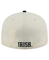 New Era Men's Cream Notre Dame Fighting Irish Chrome 59FIFTY Fitted Hat
