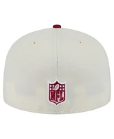 New Era Men's White/Cardinal Arizona Cardinals Main 59FIFTY Fitted Hat