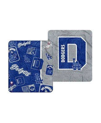 Logo Brands Los Angeles Dodgers 50" x 60" Dream Weave Throw Blanket