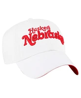 '47 Brand Women's White Nebraska Huskers Pensacola Clean Up Adjustable Hat