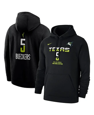 Nike Men's Paige Bueckers Black Dallas Wings 2025 Wnba Draft Rebel Edition Name Number Pullover Hoodie