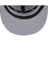 New Era Men's Philadelphia 76ers Blue Victory Grove Split Panel 9FIFTY Snapback Hat