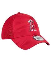 New Era Big Boys and Girls Red Los Angeles Angels Camo 39THIRTY Flex-Fit Hat