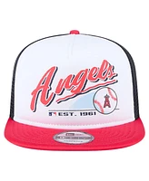 New Era Big Boys and Girls White Los Angeles Angels Retro 9FIFTY Snapback Hat