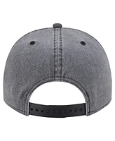 New Era Men's Charcoal Orlando Magic Throwback Washed Pre-Curved 9FIFTY Snapback Hat