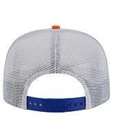 New Era Men's Blue/Orange New York Knicks Throwback Dye Golfer Snapback Hat