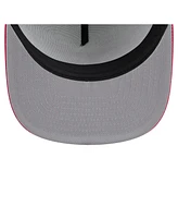 New Era Men's White/Red Atlanta Braves Retro Script Trucker 9FIFTY Snapback Hat
