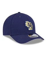 New Era Men's Navy Milwaukee Brewers 2025 Mlb Clubhouse 9FORTY Adjustable Hat