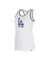 New Era Women's White Los Angeles Dodgers Gameday Pinstripe Tank Top