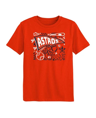 Outerstuff Preschool Orange Houston Astros Ball Park Fun T-Shirt