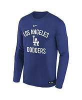 Nike Big Boys and Girls Royal Los Angeles Dodgers Authentic Collection Legend Performance Long Sleeve T-Shirt