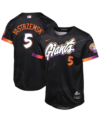 Nike Big Boys and Girls Outerstuff Mike Yastrzemski Anthracite San Francisco Giants 2025 City Connect Limited Jersey