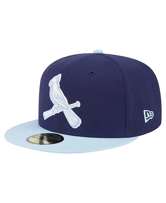 New Era Men's Navy/Light Blue St. Louis Cardinals Color Pack 2-Tone 59FIFTY Fitted Hat