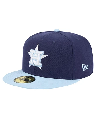 New Era Men's Navy/Light Blue Houston Astros Color Pack 2-Tone 59FIFTY Fitted Hat