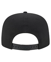 New Era Men's Black San Antonio Spurs Team Text Golfer Snapback Hat