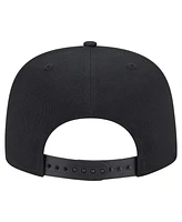 New Era Men's Black Brooklyn Nets Team Text Golfer Snapback Hat