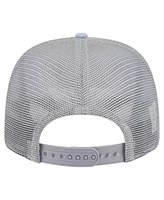 New Era Men's Light Blue/Gray Golden State Warriors Adventure Aloha Pattern 9SEVENTY Stretch Snap Hat