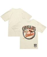 Mitchell & Ness Men's Cream Baltimore Orioles Crown Jewels T-Shirt