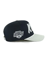 '47 Brand Men's Black/Silver Los Angeles Kings Drop Shadow Rope Hitch Adjustable Hat