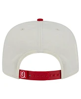New Era Men's White Ohio State Buckeyes Collegiate 9FIFTY A-Frame Snapback Hat