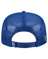 New Era Men's Royal Kansas City Royals Retro Satin Script Golfer Adjustable Hat