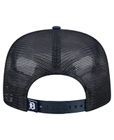 New Era Men's Navy Detroit Tigers Retro Satin Script Golfer Adjustable Hat