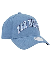 New Era Women's Denim North Carolina Tar Heels A-Frame 9FORTY Adjustable Hat