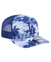 New Era Men's Royal Los Angeles Dodgers Hula Trucker 9SEVENTY Adjustable Hat