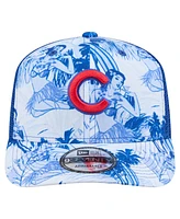 New Era Men's Royal Chicago Cubs Hula Trucker 9SEVENTY Adjustable Hat