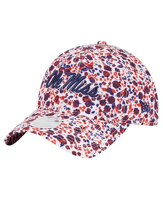New Era Women's White Ole Miss Rebels Blooming 9TWENTY Adjustable Hat