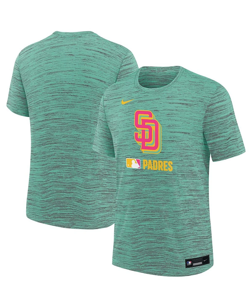 Nike Big Boys and Girls Mint San Diego Padres Authentic Collection City Connect Velocity Performance T-Shirt