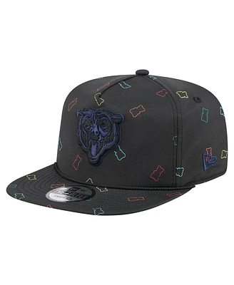 New Era Men's Black Chicago Bears Gummy Golfer Adjustable Hat