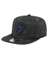 New Era Men's Black Chicago Bears Gummy Golfer Adjustable Hat