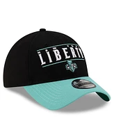 New Era Men's and Women's Black/Green New York Liberty 2025 Wnba Draft 9TWENTY Adjustable Hat