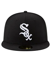 New Era Men's Black Chicago White Sox 125th Anniversary 59FIFTY Fitted Hat